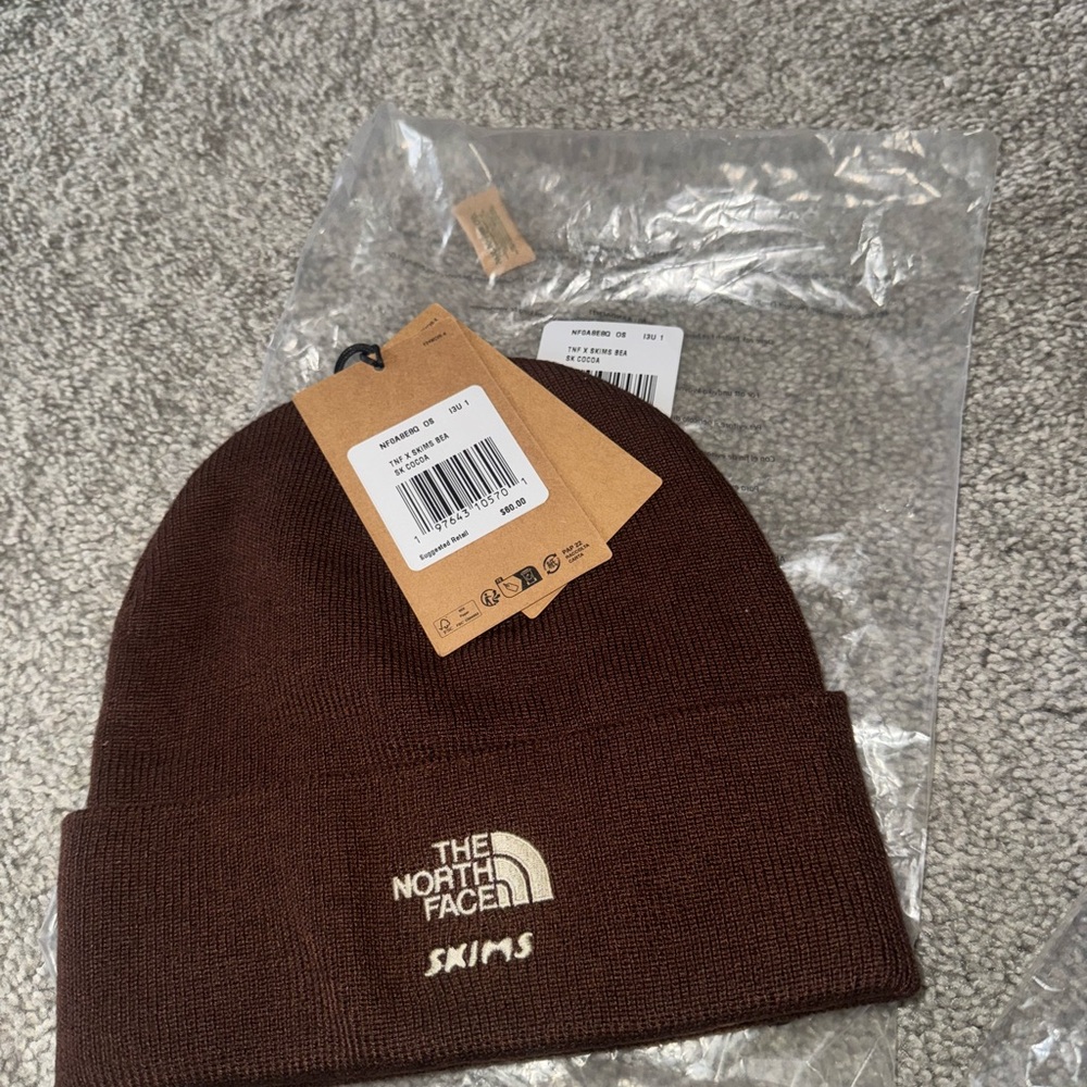 SKIMS x The North Face NWT Beanie - Cocoa - Picture 4 of 4